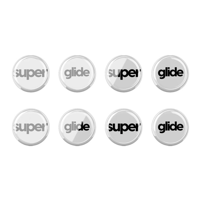 Pulsar Superglide Glass Skates Universal 6mm x 8pcs - White - أكسسوار فأرة